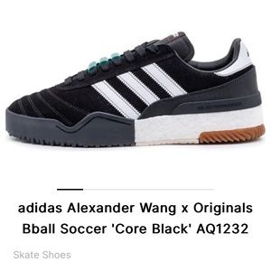 adidas x Alexander Wang Bball Soccer Core Black Size 8